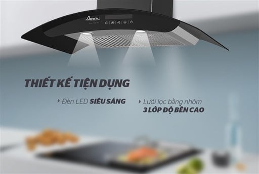 Máy hút mùi kính cong apex APB6681-90C – ảnh 4