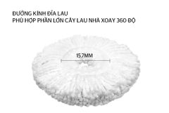 Bông lau nhà microfiber xoay 360 độ Sunhouse KS-CO350M ảnh 6