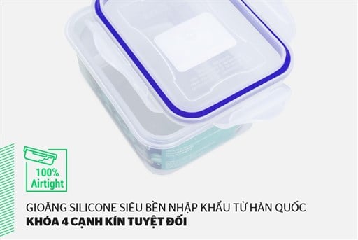 Bộ 6 hộp bảo quản thực phẩm ngăn mát biozone basic KB-CO6P01 – ảnh 3