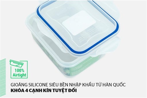 Bộ 4 hộp bảo quản thực phẩm ngăn mát biozone mini set KB-CO4P01 – ảnh 3
