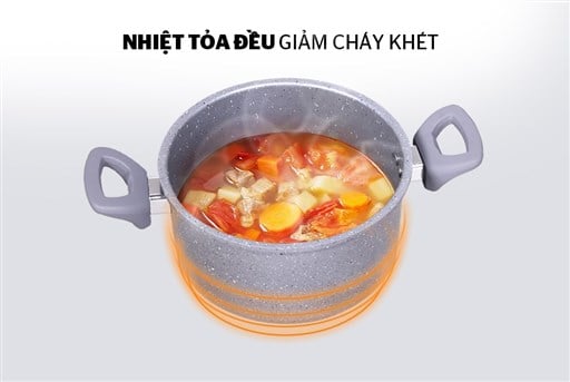 Nồi vân đá đáy từ Sunhouse SHG2016MMC – ảnh 3
