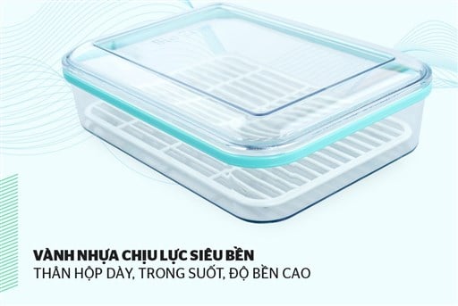 Hộp bảo quản thực phẩm ngăn đông biozone 1000ML KB-FR1000S – ảnh 3