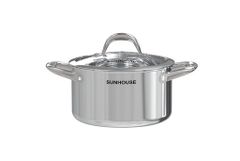 Bộ nồi chảo INOX304 đáy liền Sunhouse SHG808 ảnh 3