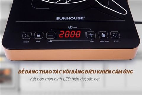 Bếp hồng ngoại Sunhouse SHD6015 – vùng nấu – ảnh 4