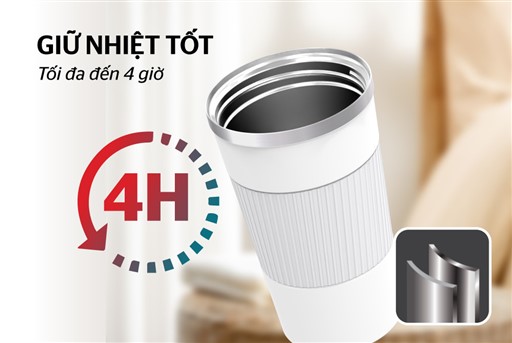 Cốc giữ nhiệt snappy 500 ml Sunhouse KS-TU500SW – ảnh 3