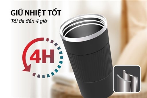Cốc giữ nhiệt snappy 500 ml Sunhouse KS-TU500SB – ảnh 3