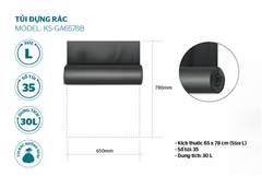 Túi đựng rác phân hủy sinh học Sunhouse KS-GA6578B ảnh 2