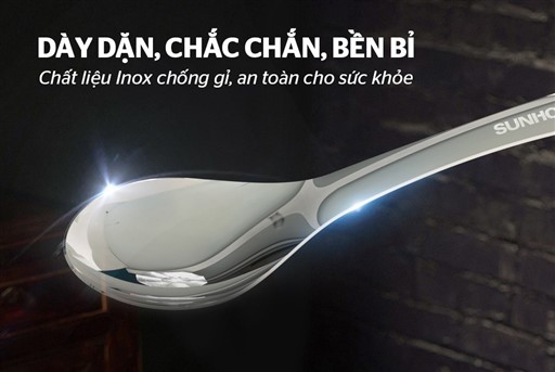 Bộ 2 thìa muỗng canh 165 inox Sunhouse KS-S2PO165I – ảnh 3