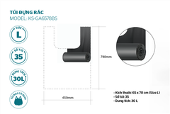 Túi đựng rác phân hủy sinh học Sunhouse KS-G6578BS ảnh 2