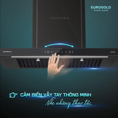 Máy hút mùi chữ T Eurogold EUH03570WB - màu đen, 70cm ảnh 2