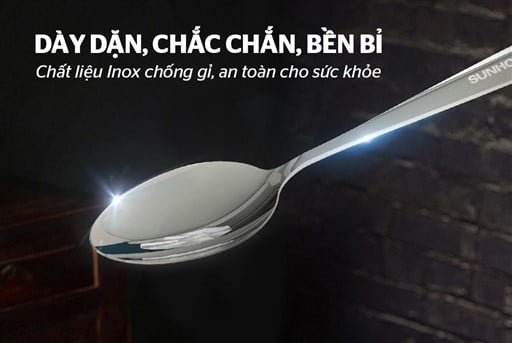 Bộ 2 thìa muỗng cơm inox 185 Sunhouse KS-S2PO185I – ảnh 3