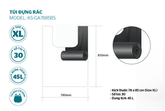 Túi đựng rác phân hủy sinh học Sunhouse KS-GA7885BS ảnh 2