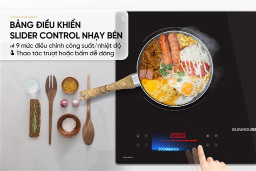 Bếp đôi điện từ Sunhouse SHB5143 – ảnh 7