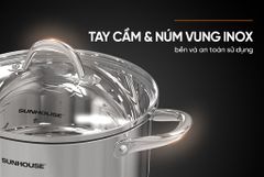 Nồi inox 3 đáy Sunhouse SHG301-24 ảnh 4