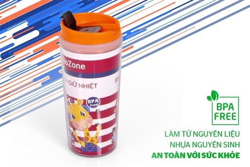Bình giữ nhiệt biozone 500ML KB-WA500PO nắp màu cam – ảnh 3