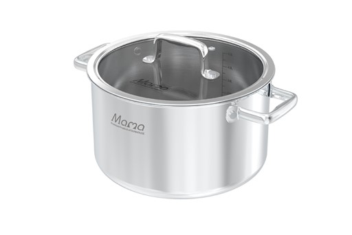 Bộ nồi chảo inox hybrid liền đáy Sunhouse Mama SHG810 – ảnh 3