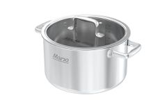 Bộ nồi chảo inox hybrid liền đáy Sunhouse Mama SHG810 ảnh 3