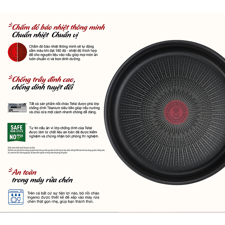 Nồi cán dài/ quánh Tefal Unlimited 16cm – ảnh 3