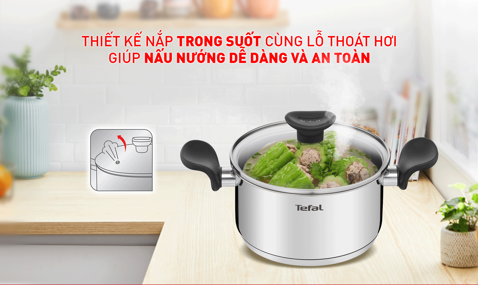 Bộ nồi Tefal Primary 16/18/20cm – ảnh 3