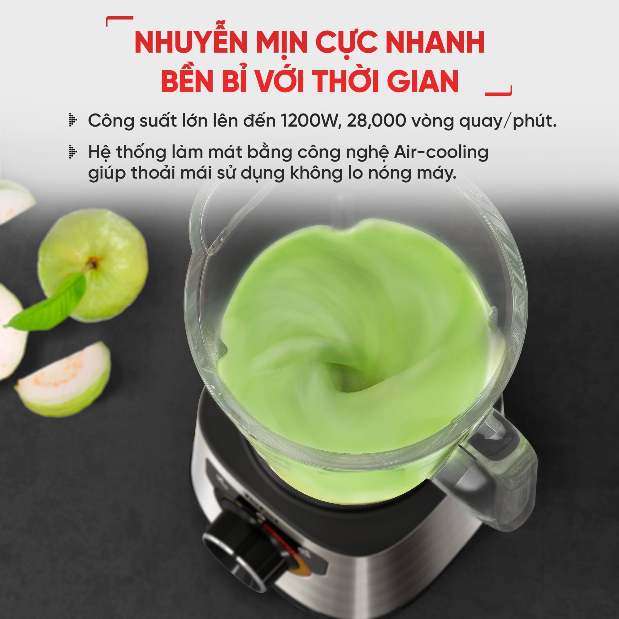 Máy xay sinh tố Tefal PerfectMix BL871D31 - 1200W, cối thủy tinh – ảnh 3