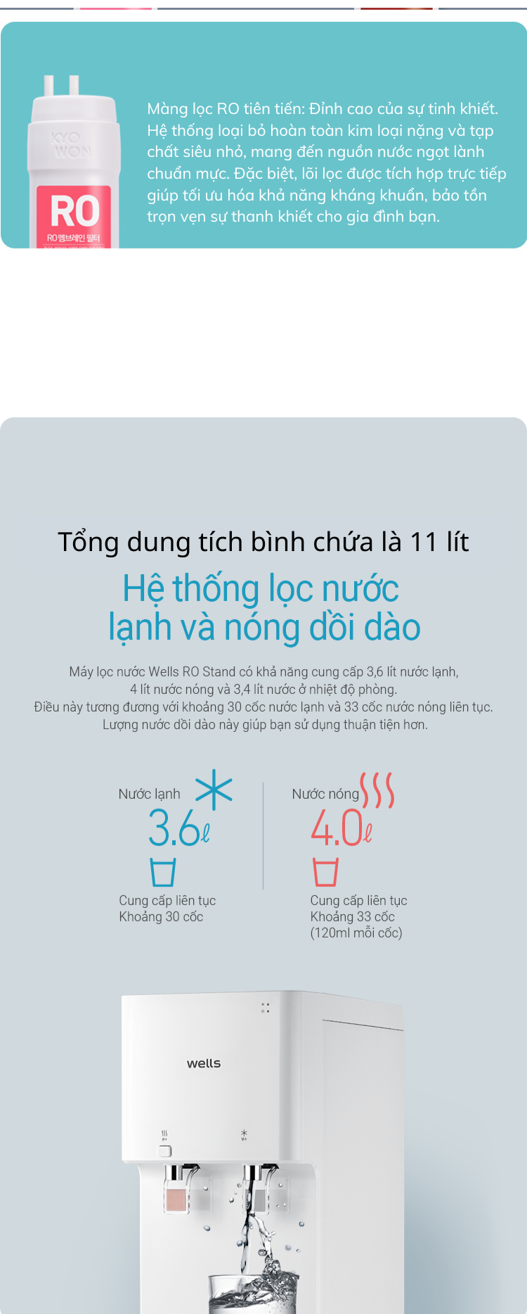 Máy lọc nước Wells RO Stand – ảnh 2