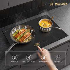 Bếp từ 2 vùng nấu 73cm (Mặt kính Malloca DuraGlass chống trầy xước) ảnh 5