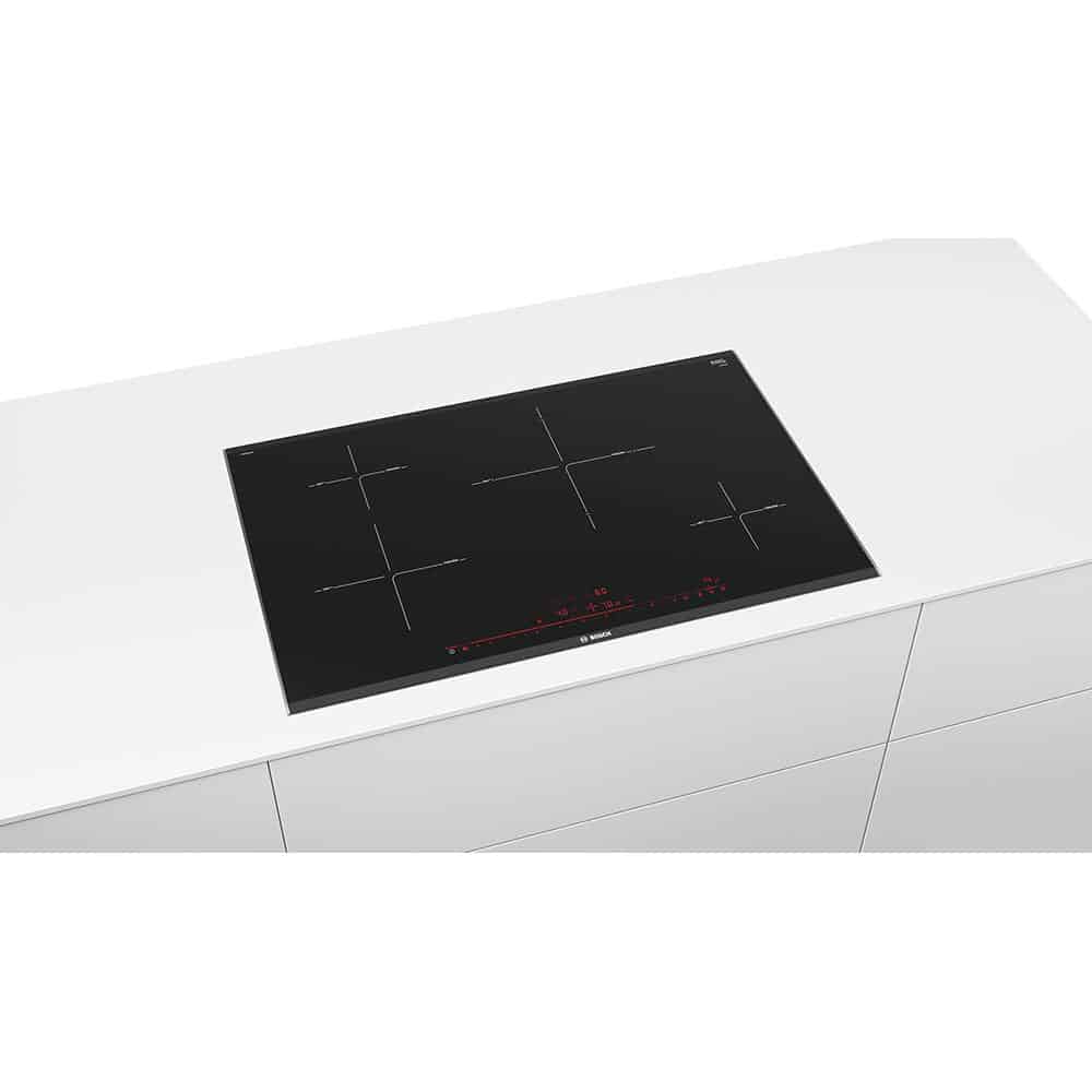 Mặt bếp rộng 75 cm – Bếp từ Bosch PIE875DC1E 4 Vùng Series 8 Âm Tủ