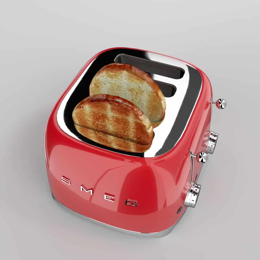 Máy Nướng Bánh Mỳ Smeg TSF03RDEU Red – ảnh 4