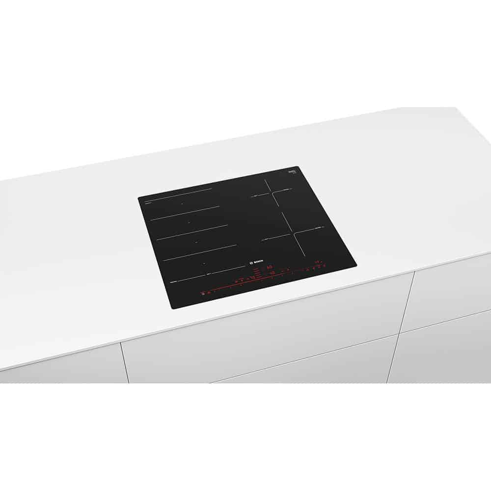 Bốn vùng nấu tiện dụng – Bếp từ Bosch PXE601DC1E Cảm Ứng Series 8