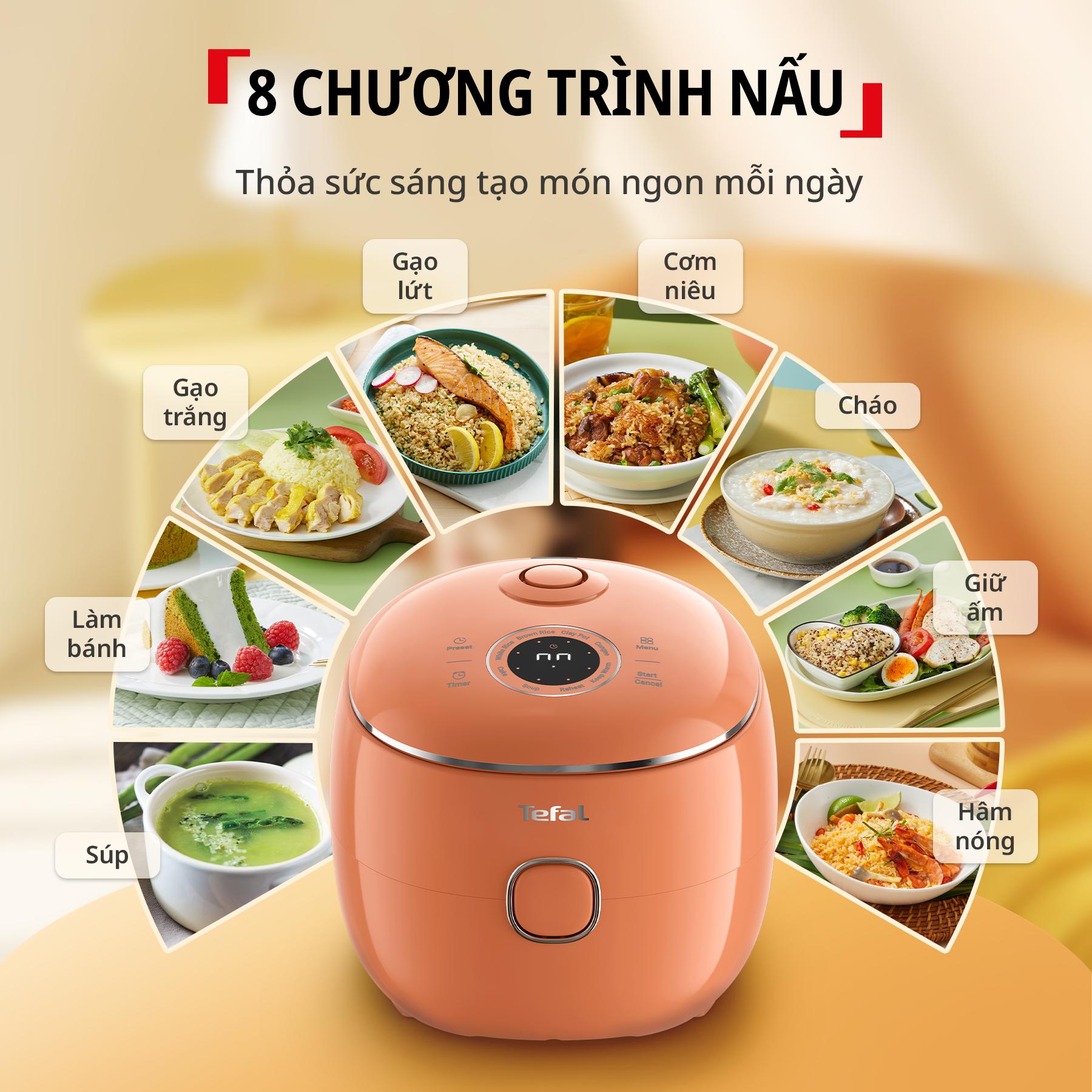 Nồi cơm điện tử Mini Tefal POP RK5352Y0/RK535TY0/RK535AY0/RK5354Y0 – ảnh 8