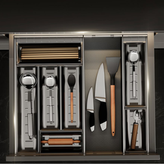 Khay chia thìa dĩa inox 304 Eurogold E0645E - 45cm