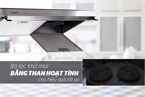 Máy hút mùi vỏ inox Sunhouse SHB6118I – ảnh 6