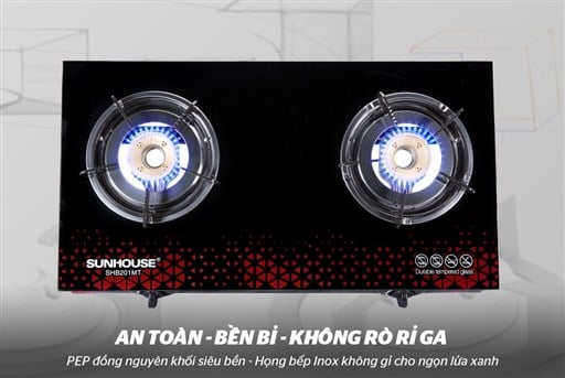 Bếp gas dương kính 2 lò Sunhouse SHB201MT – ảnh 6