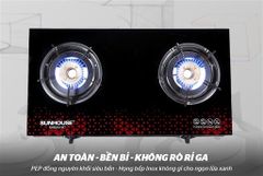 Bếp gas dương kính 2 lò Sunhouse SHB201MT ảnh 6