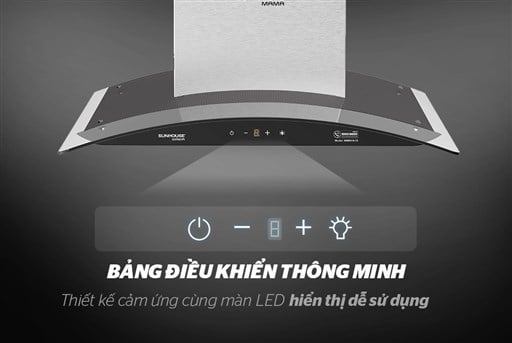 MÁY HÚT MÙI cao cấp KÍNH CONG SUNHOUSE MAMA MMB6682-70 Máy hút mùi kính cong SUNHOUSE MAMA MMB6682-70 – ảnh 5