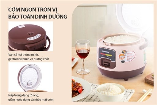 Nồi cơm điện 1L Sunhouse SHD8208C – ảnh 5