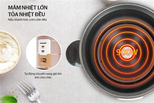 Nồi cơm điện 2.2L Sunhouse SHD8135 – ảnh 5