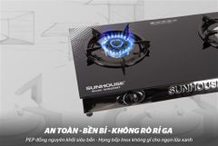 Bếp gas dương kính Sunhouse SHB203MT ảnh 5
