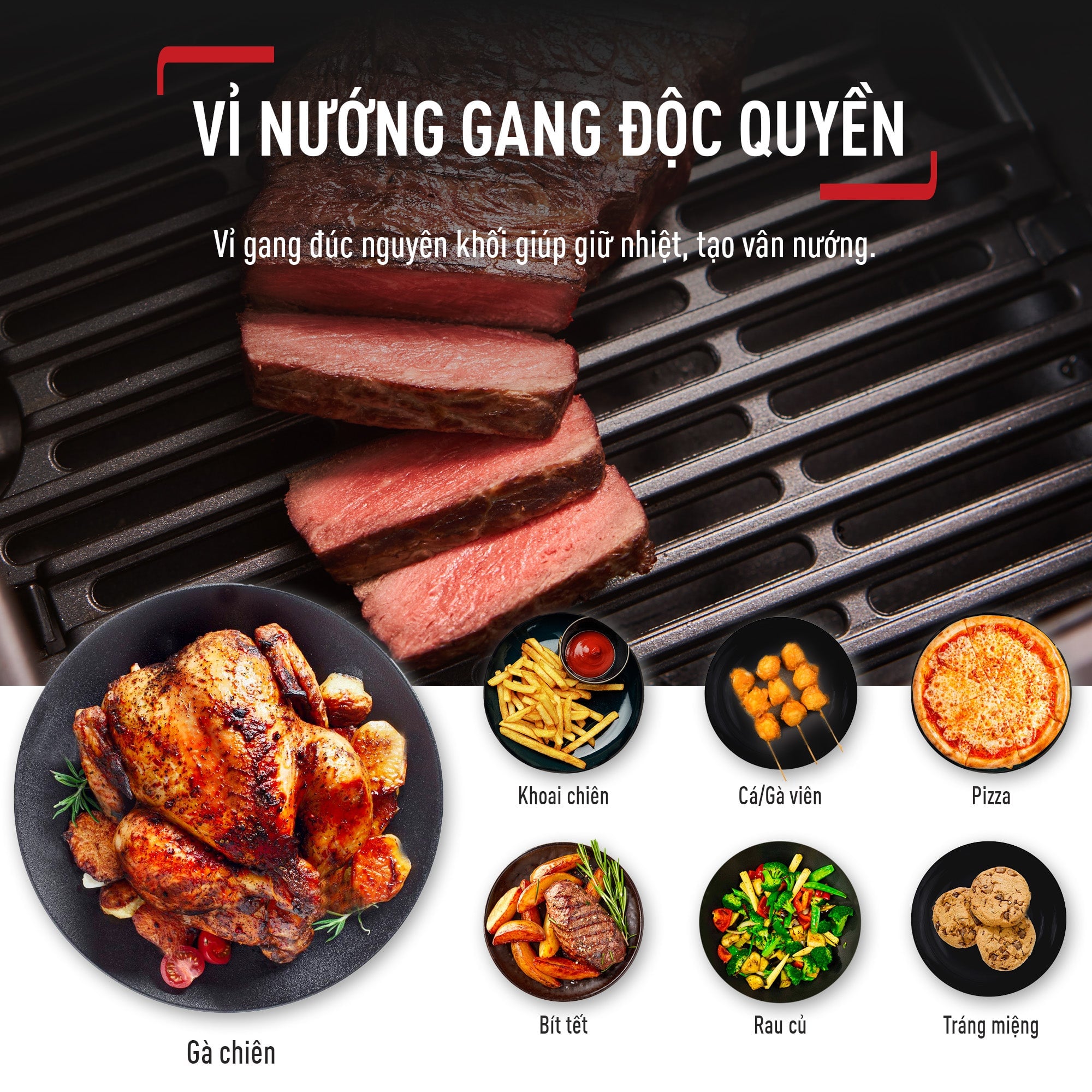 Nồi chiên không dầu 2 ngăn Tefal 2in1 EY905D10 - 8.3L - Điện tử – ảnh 4