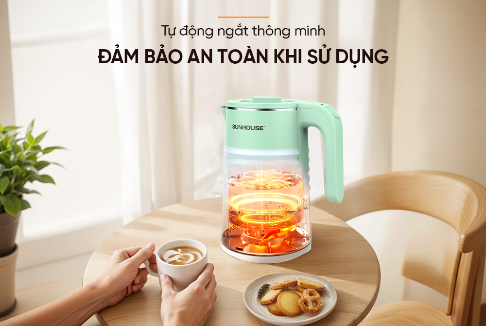 Ấm siêu tốc inox 2 lớp 1.8L Sunhouse SHD1357 – ảnh 5