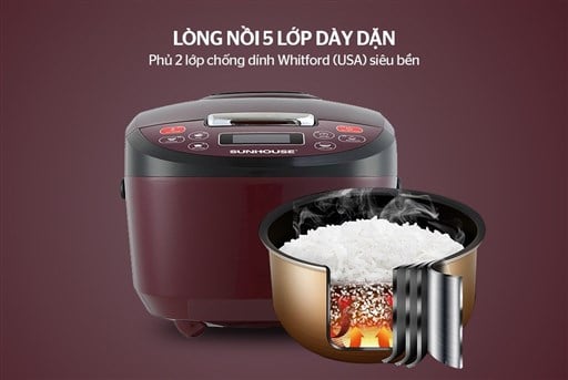 Nồi cơm điện tử 1.8L Sunhouse SHD8909 – ảnh 4