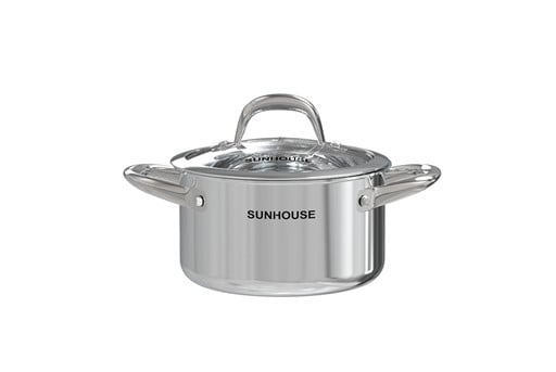 Bộ nồi chảo INOX304 đáy liền Sunhouse SHG808 – ảnh 4