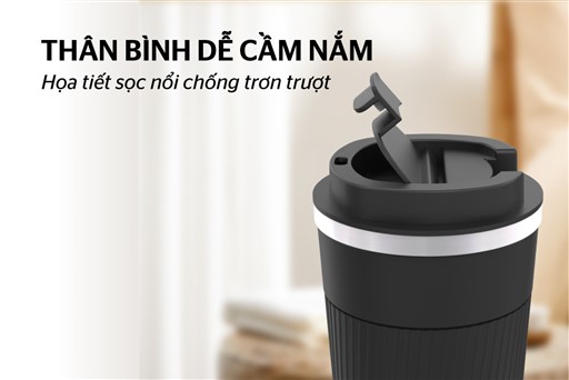 Cốc giữ nhiệt snappy 500 ml Sunhouse KS-TU500SB – ảnh 4