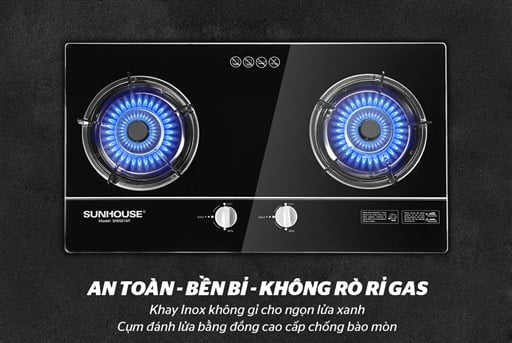 Bếp gas âm kính Sunhouse SHB501MT – ảnh 5