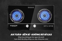 Bếp gas âm kính Sunhouse SHB501MT ảnh 5