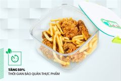 Hộp bảo quản thực phẩm thông minh biozone vuông 2000ML KB-SM2000S1 ảnh 5
