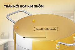Bộ nồi anod đáy từ Sunhouse eco SHG6634M ảnh 7