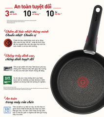 Bộ nồi chảo cán rời 3 món Tefal Ingenio Daily Chef(chảo chiên 22-26cm, tay cầm rời) ảnh 3
