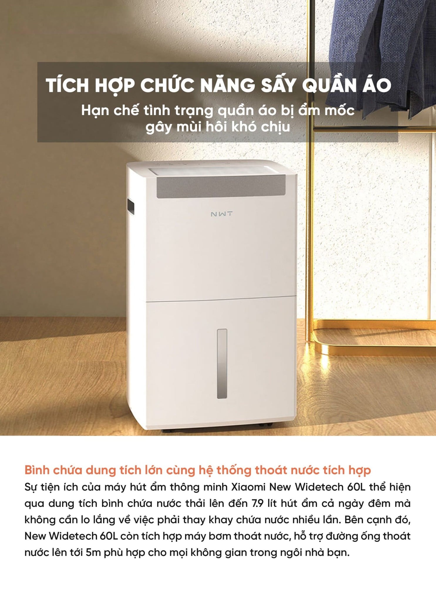 Máy hút ẩm NWT 60L – ảnh 5