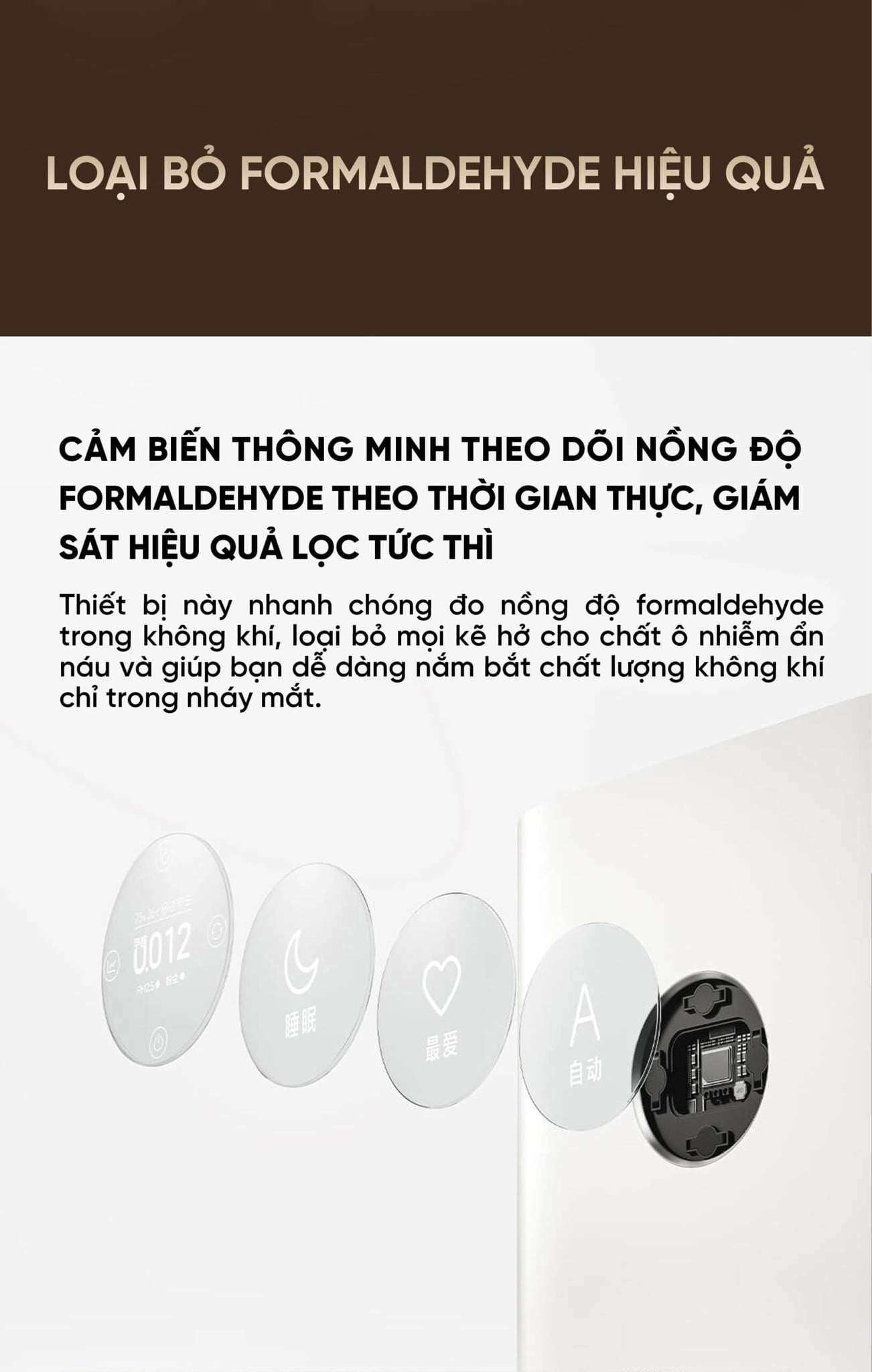 Máy lọc không khí Xiaomi Mijia 5s máy lọc không khí diện tích 60m² – ảnh 5